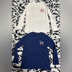 2 kids Crown& Ivy long sleeve pup design long sleeve shirts- size 4